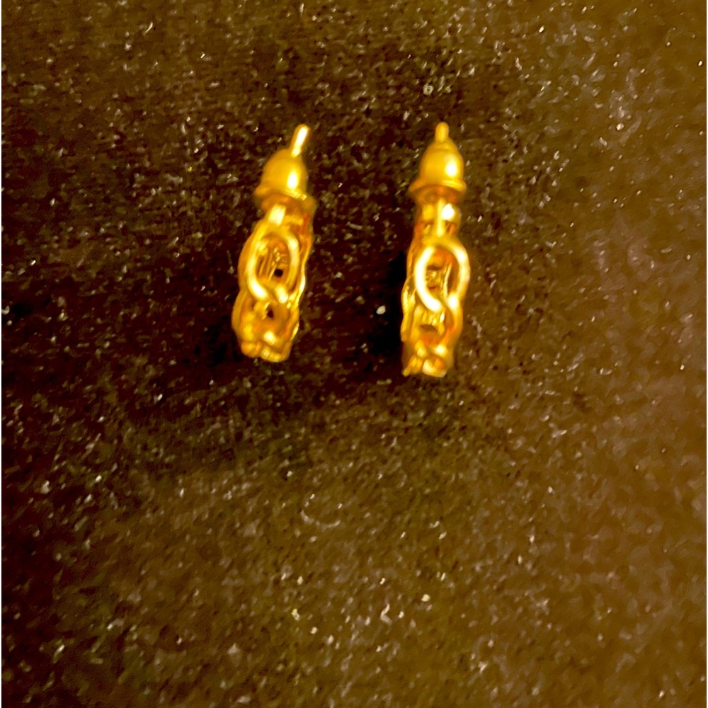 Fashion, jewelry women’s gold tone hoop, earrings